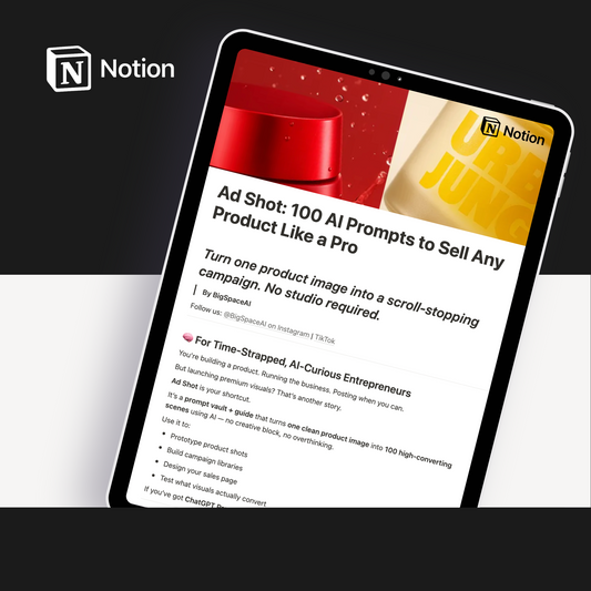 Ad Shot: 100 AI Prompts to Sell Any Product Like a Pro