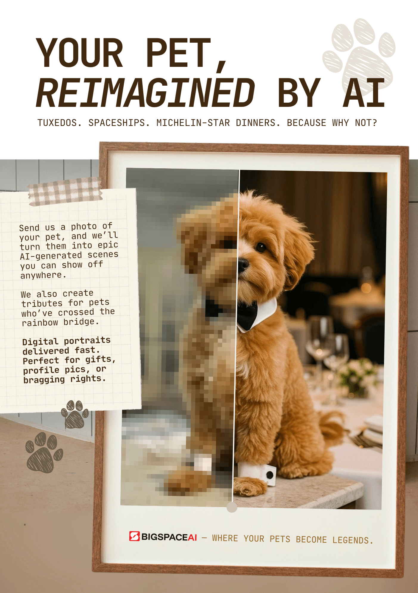 AI Pet Portraits – Epic, Absurdly Awesome, One-of-a-Kind