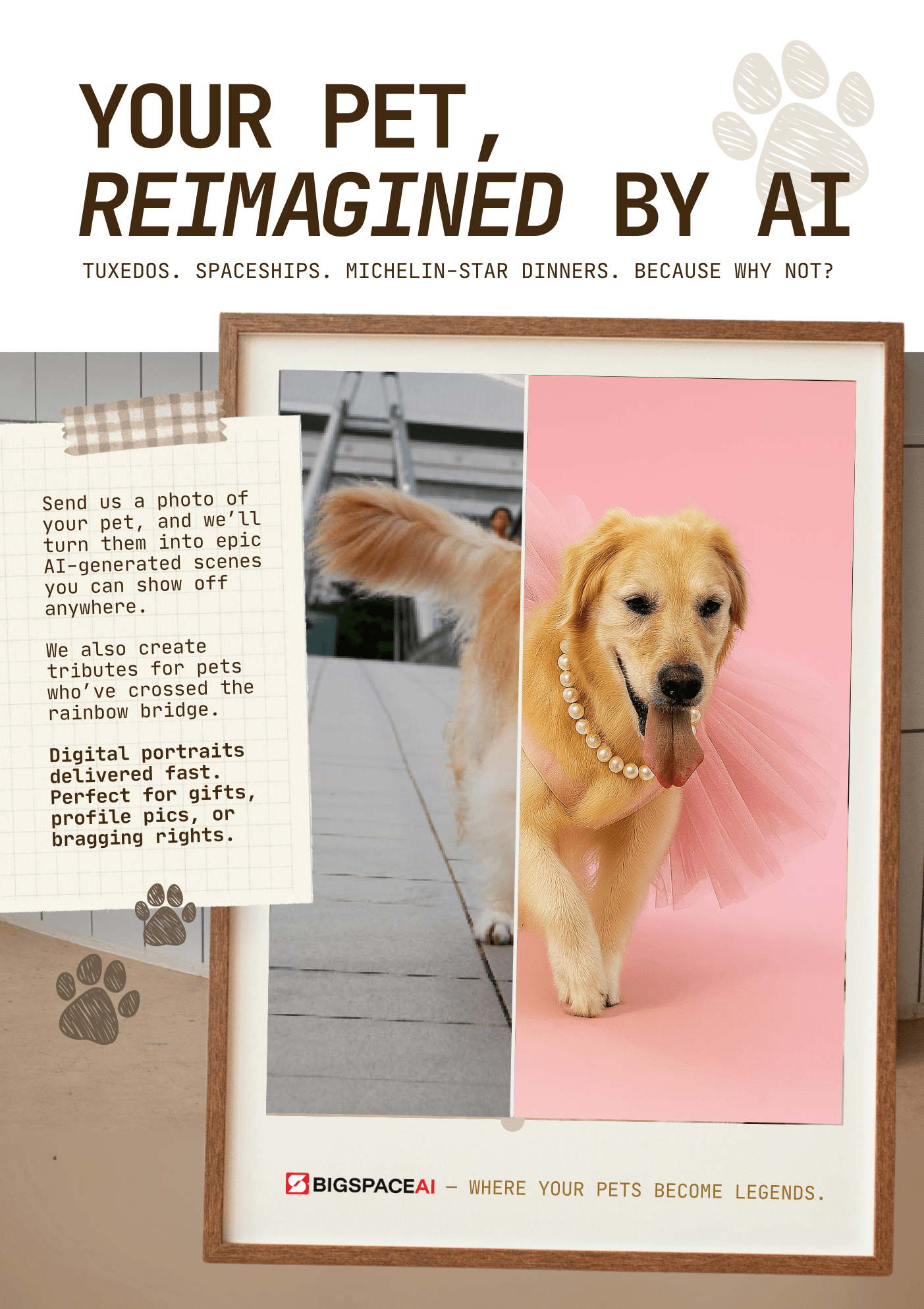 AI Pet Portraits – Epic, Absurdly Awesome, One-of-a-Kind