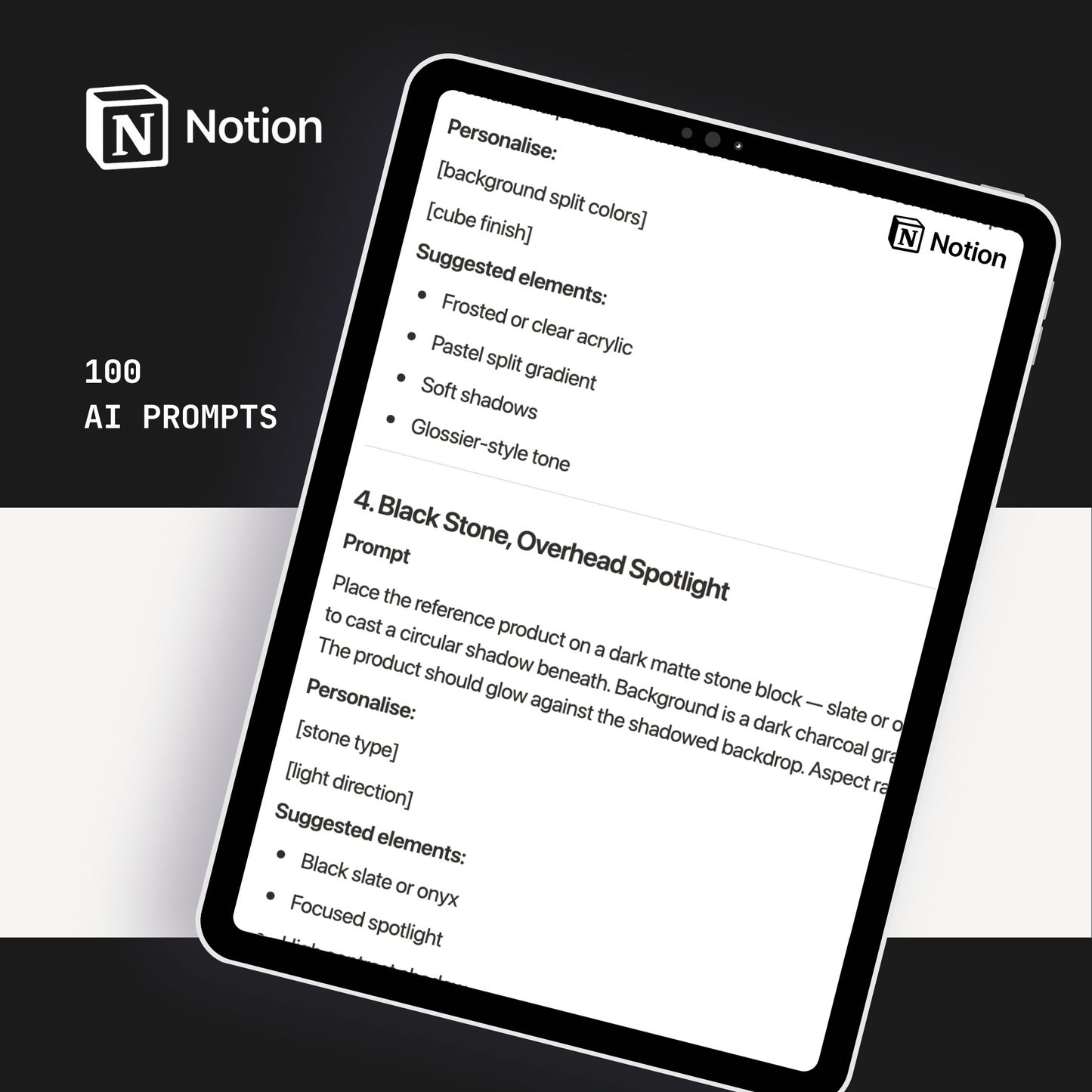 Ad Shot: 100 AI Prompts to Sell Any Product Like a Pro