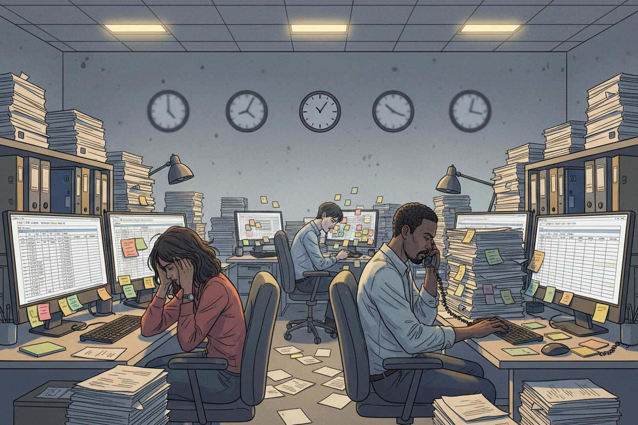 Small teams stretched thin by repetitive tasks